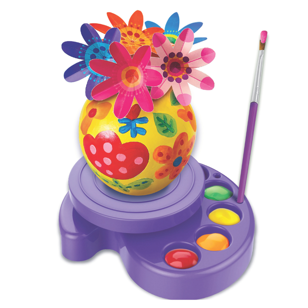 4M - KidzMaker - Twirl & Paint - Mini Vase