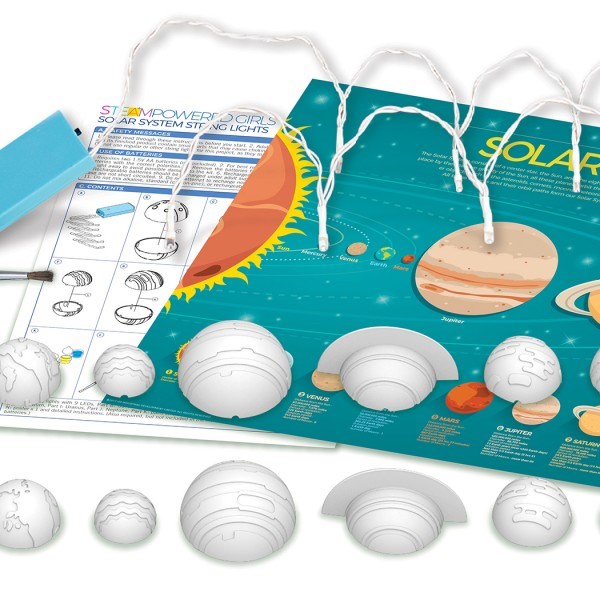 4M - STEAM Powered Girls - Solar System String Lights
