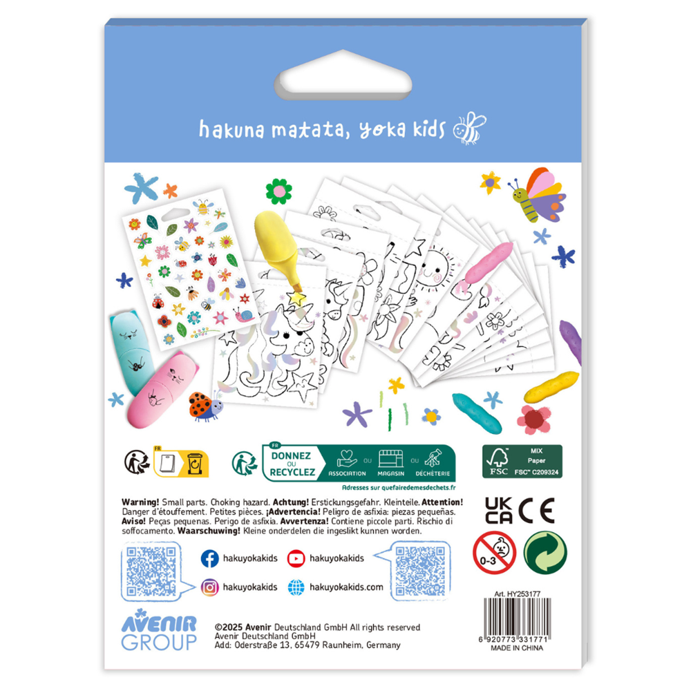 Haku Yoka - Mini Colouring Book - Unicorn