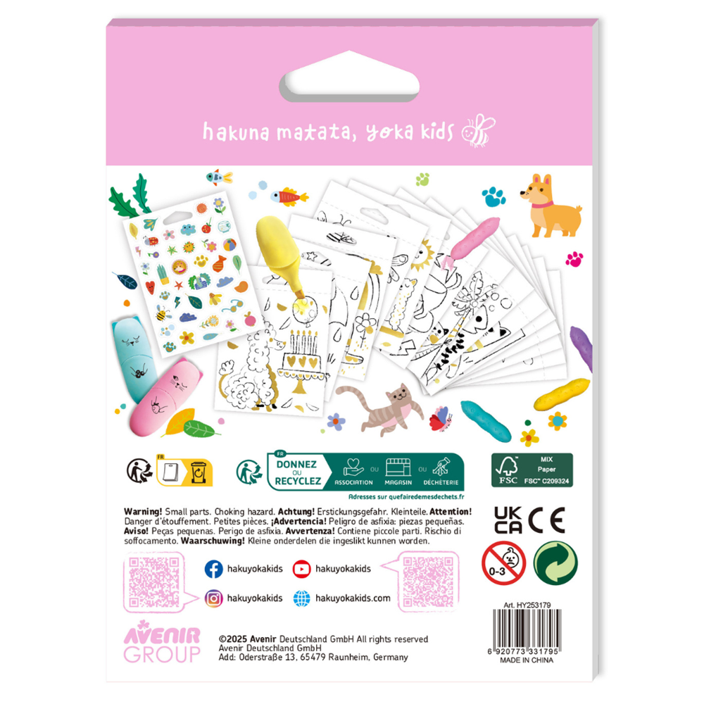Haku Yoka - Mini Colouring Book - Pets