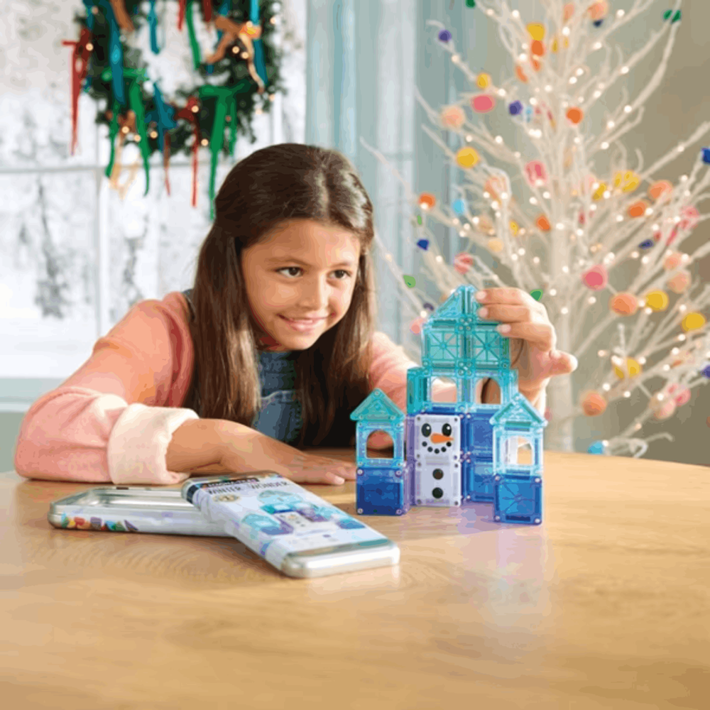 MAGNA-TILES - microMAGS Winter Wonder Travel Set - 26 Piece Set - 12 Unit Counter Display