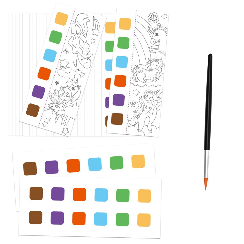 mierEdu - Pocket Watercolour Painting Book - Unicorns