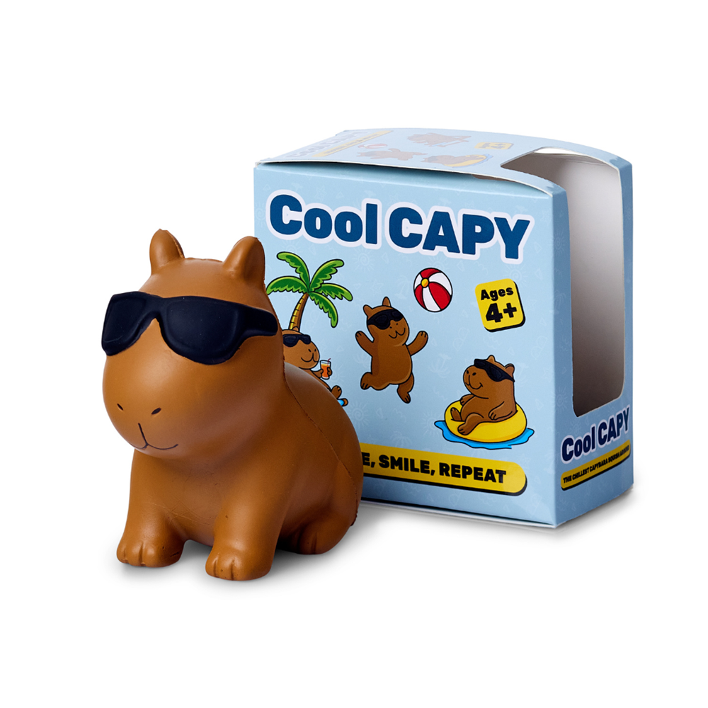 Verney - Cool Capybara - Squish Toy - 12 Unit Display