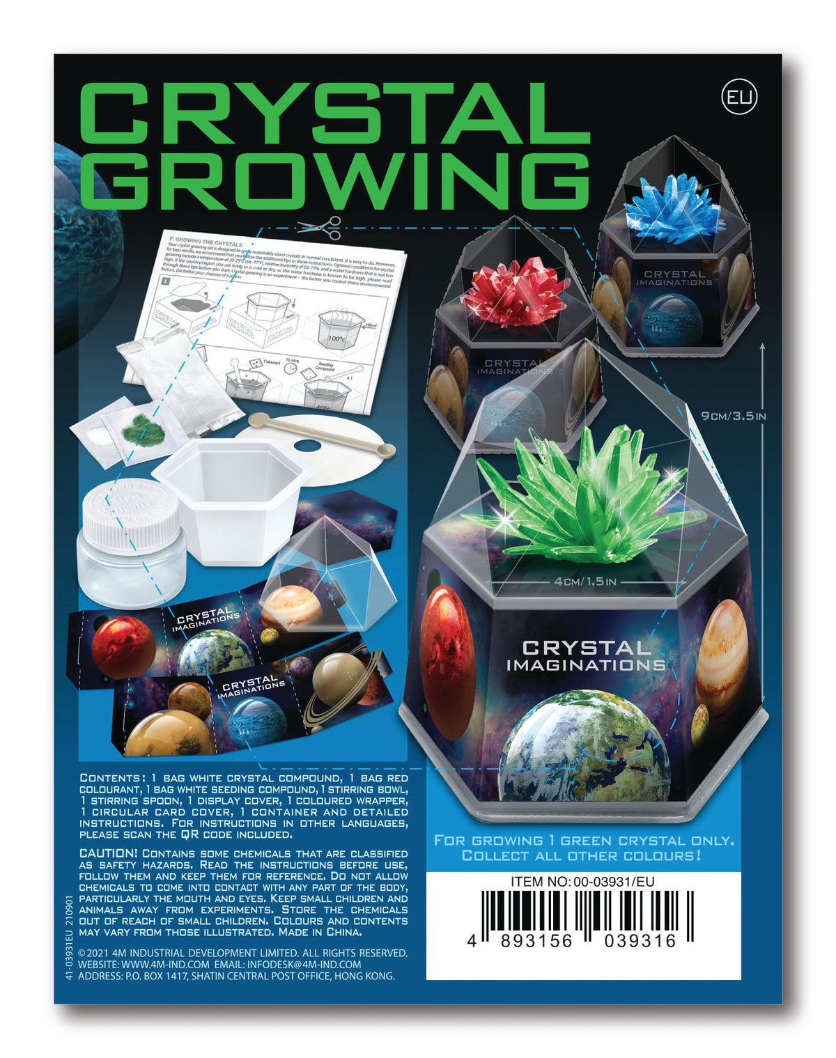 4M - Crystal Growing Kit - Space Gem - Green - view 8