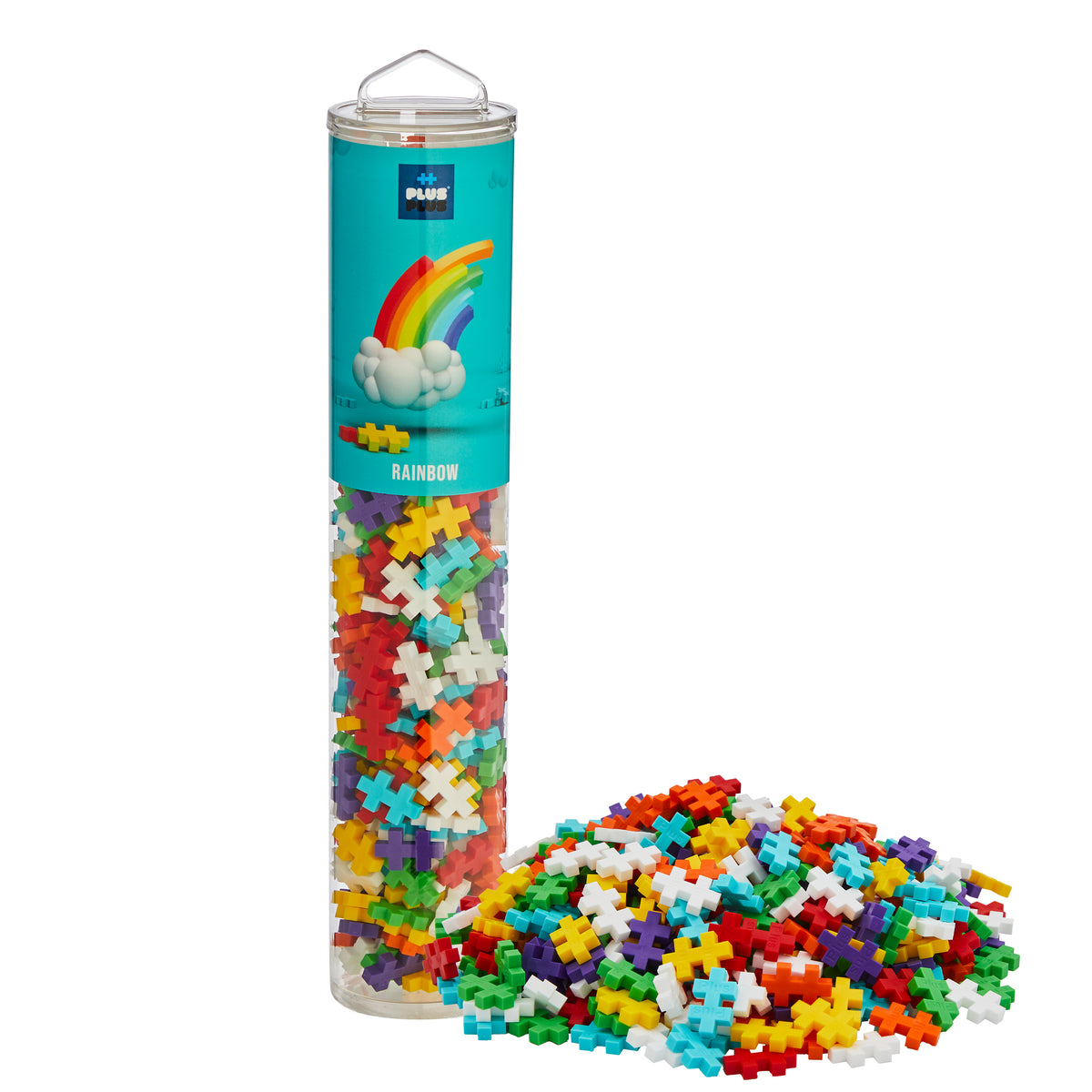 Plus-Plus - Rainbow Color Mix - 240pcs Tube - view 5