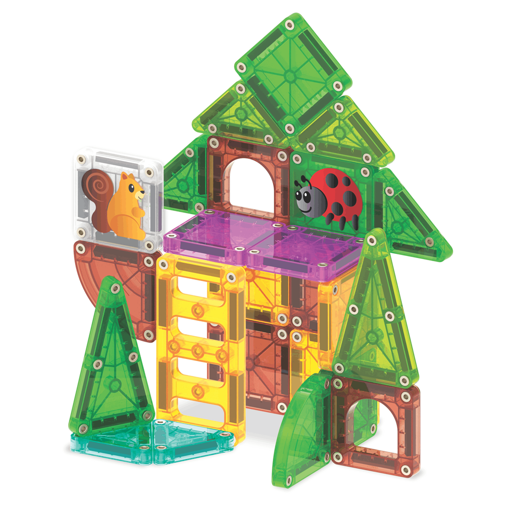 MAGNA-TILES - microMAGS - Tree House 24-Piece Travel Set