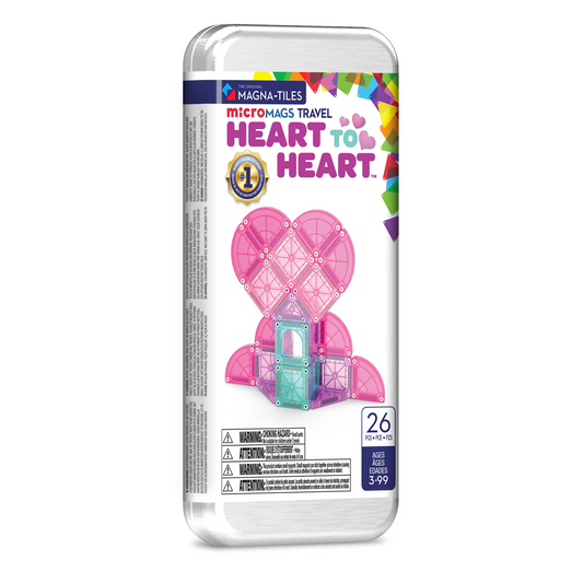 MAGNA-TILES - microMAGS - Heart To Heart 26-Piece Travel Set