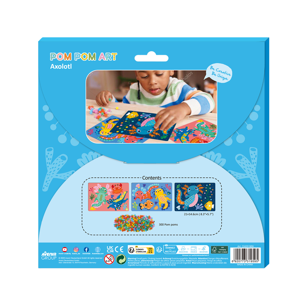 Avenir - Everyday Craft - Pom Pom Art Axolotl