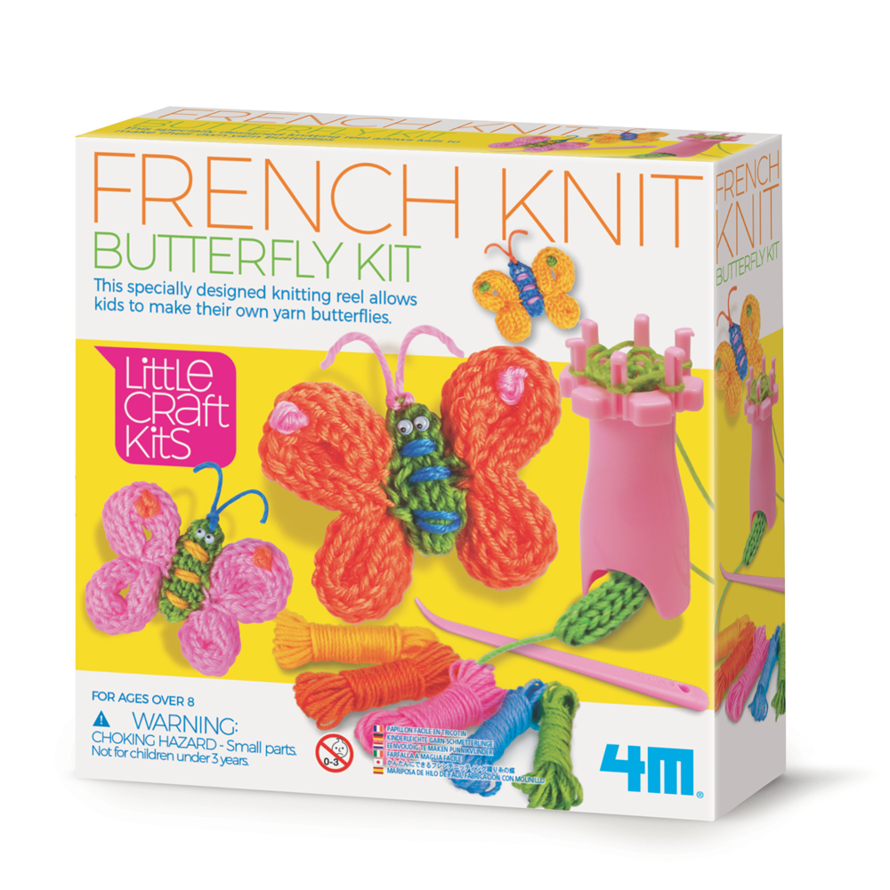4M - Little Craft - Spool Knit Butterflies Kit