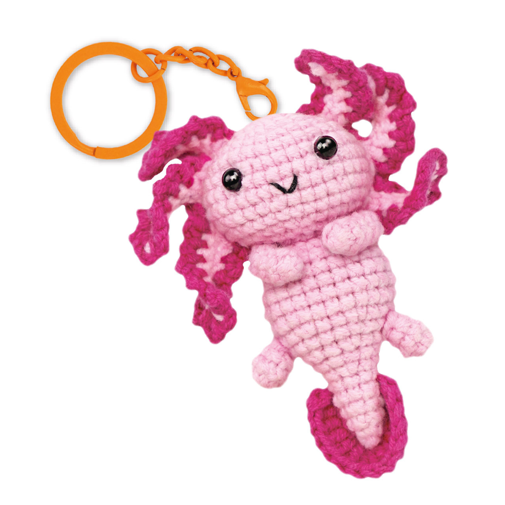 Avenir - Crochet Keychain - Love Axolotl