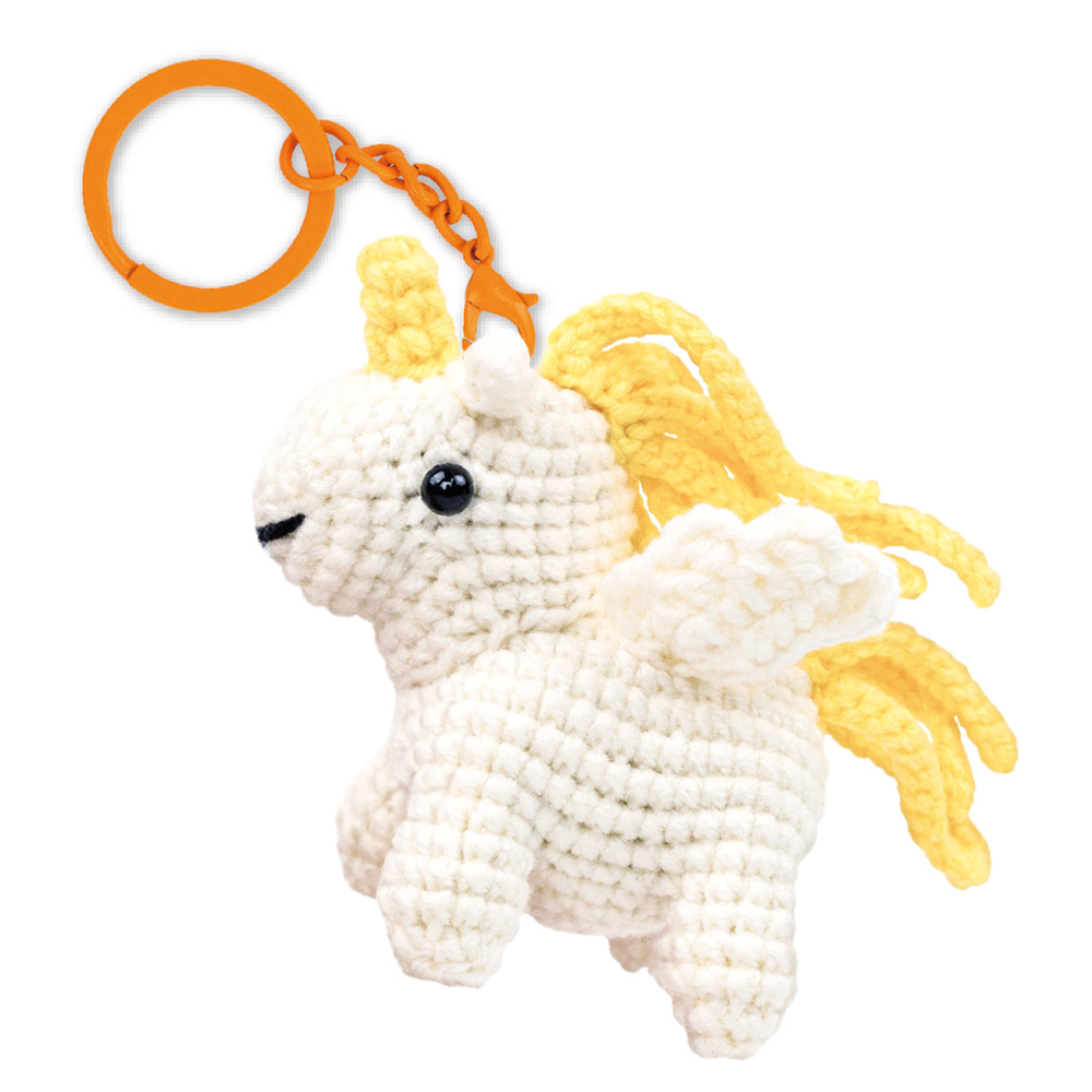 Avenir - Crochet Keychain - Curly Unicorn