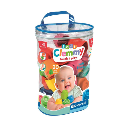 Clementoni - Soft Clemmy - Sacca 20 Mattoncini