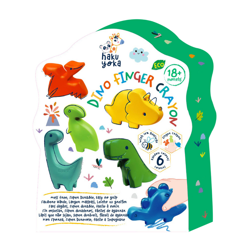 Haku Yoka - Shaped Crayons - Dino Finger Crayon - view 16