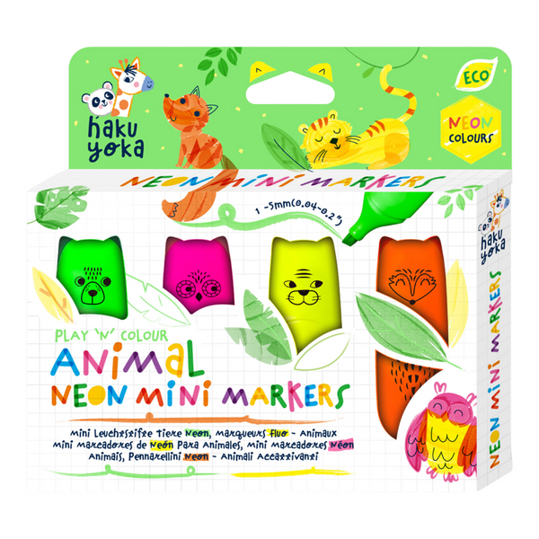 Haku Yoka - Mini Markers - Animal Neon - view 15