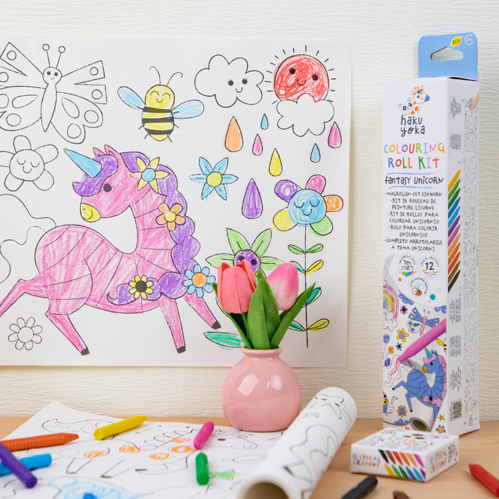 Haku Yoka - Colouring Roll Kit - Fantasy Unicorn