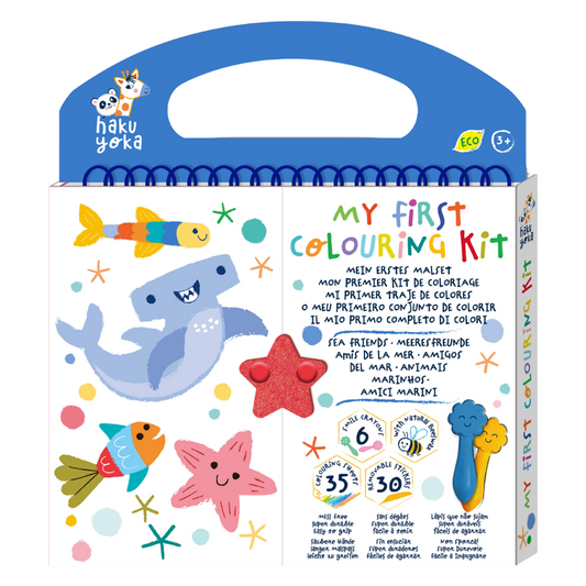 Haku Yoka - Art To Go - My First Colouring Kit - Sea Friends