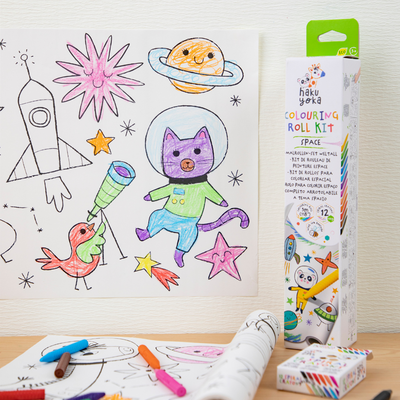 Haku Yoka - Colouring Roll Kit - Space - view 2