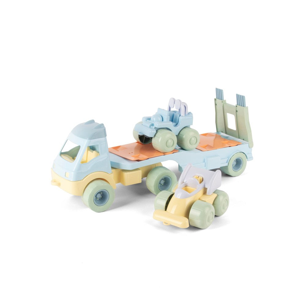 Dantoy - Pastel - Recycled Dump Truck + 2 Cars