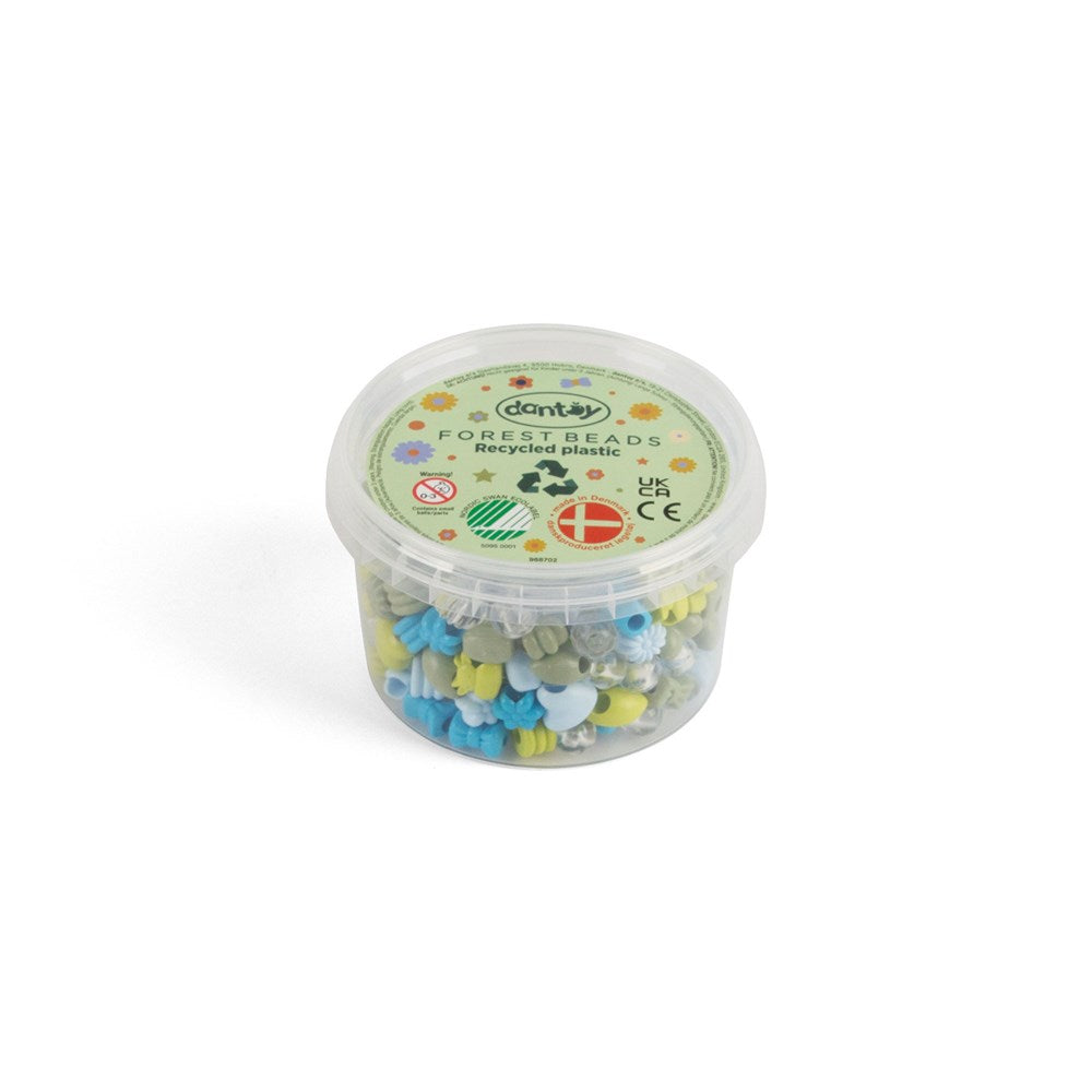 Dantoy - Pastel - Recycled Beads - Forest Colours
