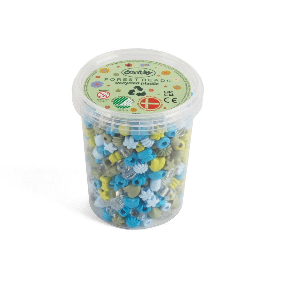 Dantoy - Pastel - Pearls Recycled Beads - Forest Colours