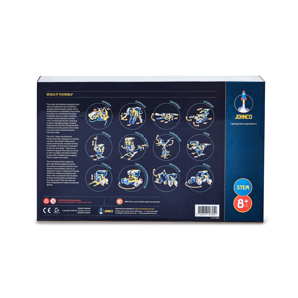Johnco - 12 in 1 Solar and Hydraulic Construction Kit