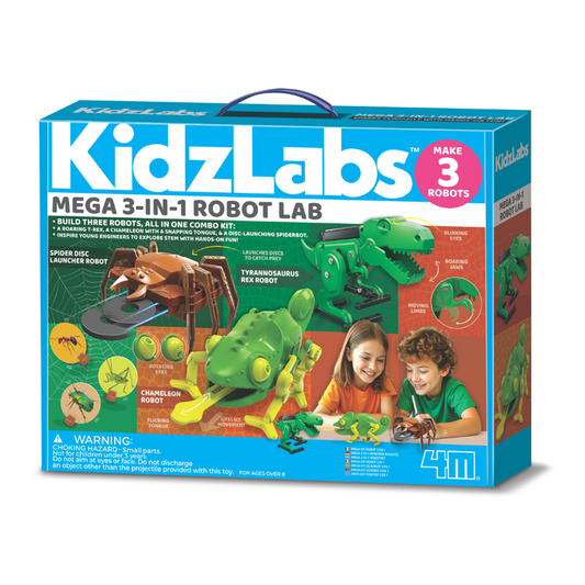 4M - KidzLabs - Mega 3-in-1 Robot Lab