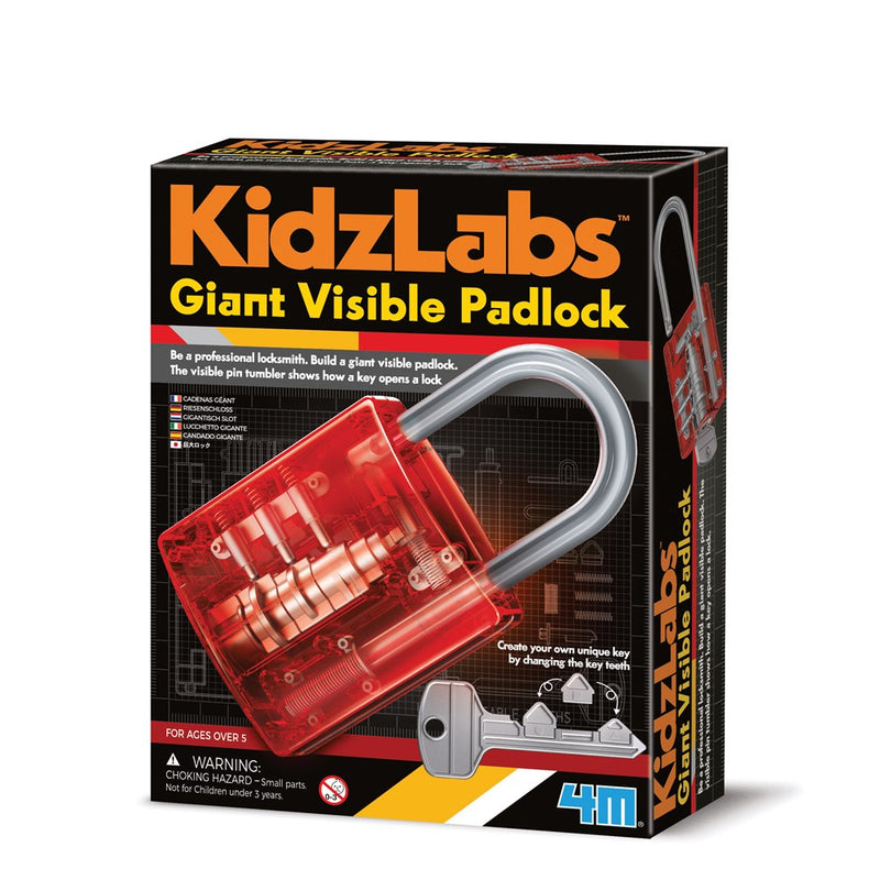 4M - KidzLabs - Giant Visible Padlock - view 16