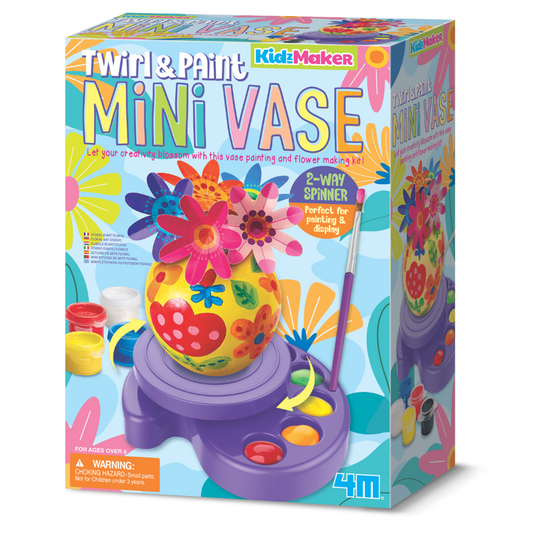 4M - KidzMaker - Twirl & Paint - Mini Vase