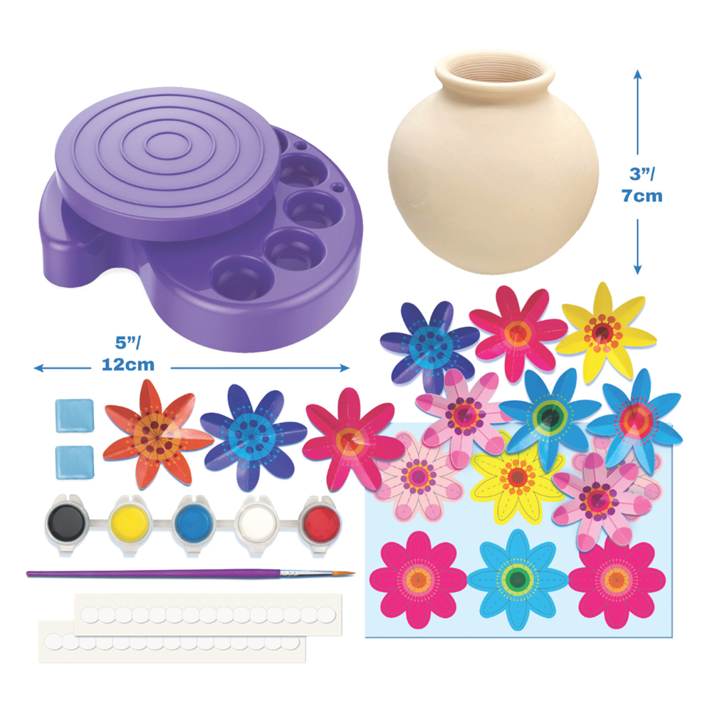 4M - KidzMaker - Twirl & Paint - Mini Vase