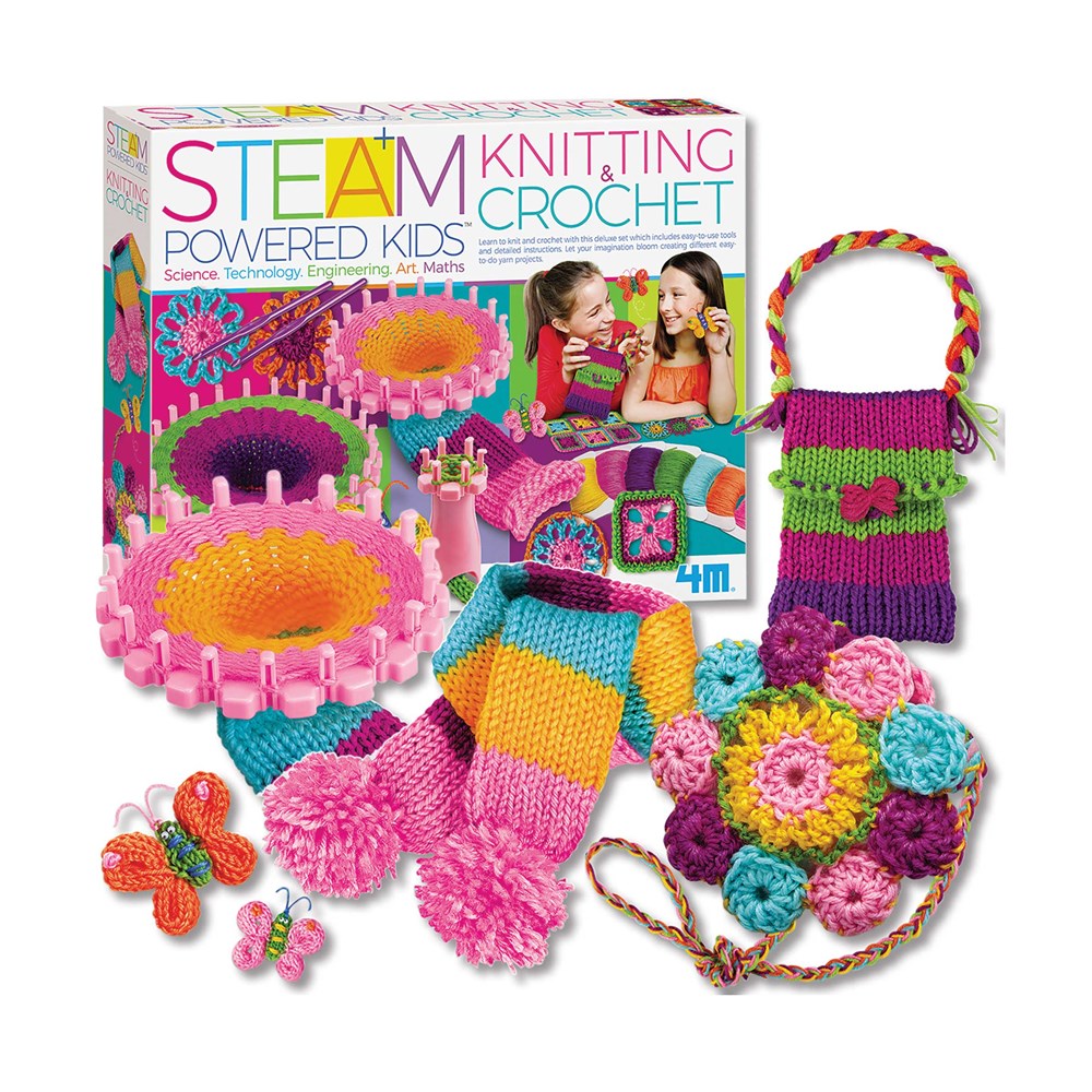 4M - STEAM Powered Kids - Knitting & Crochet