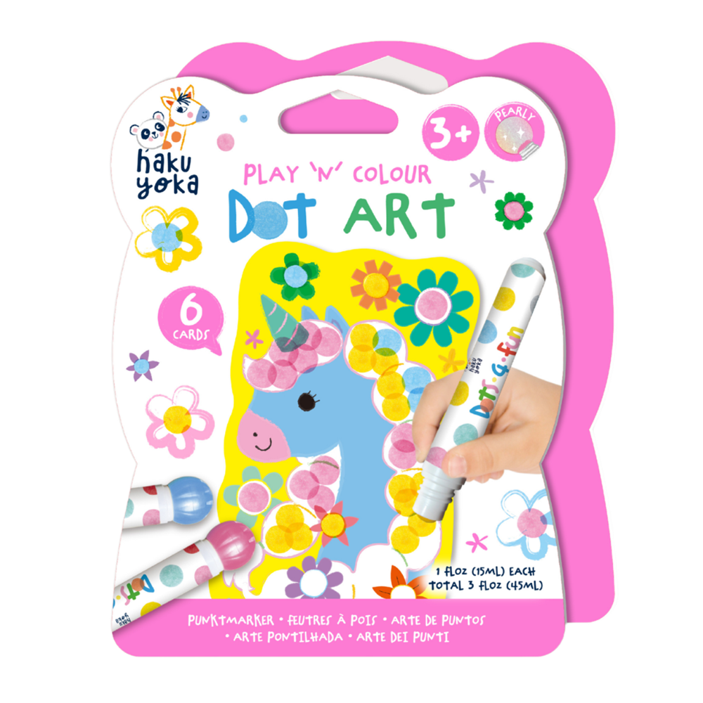 Haku Yoka - Play 'N' Colour - Unicorn Dot Art