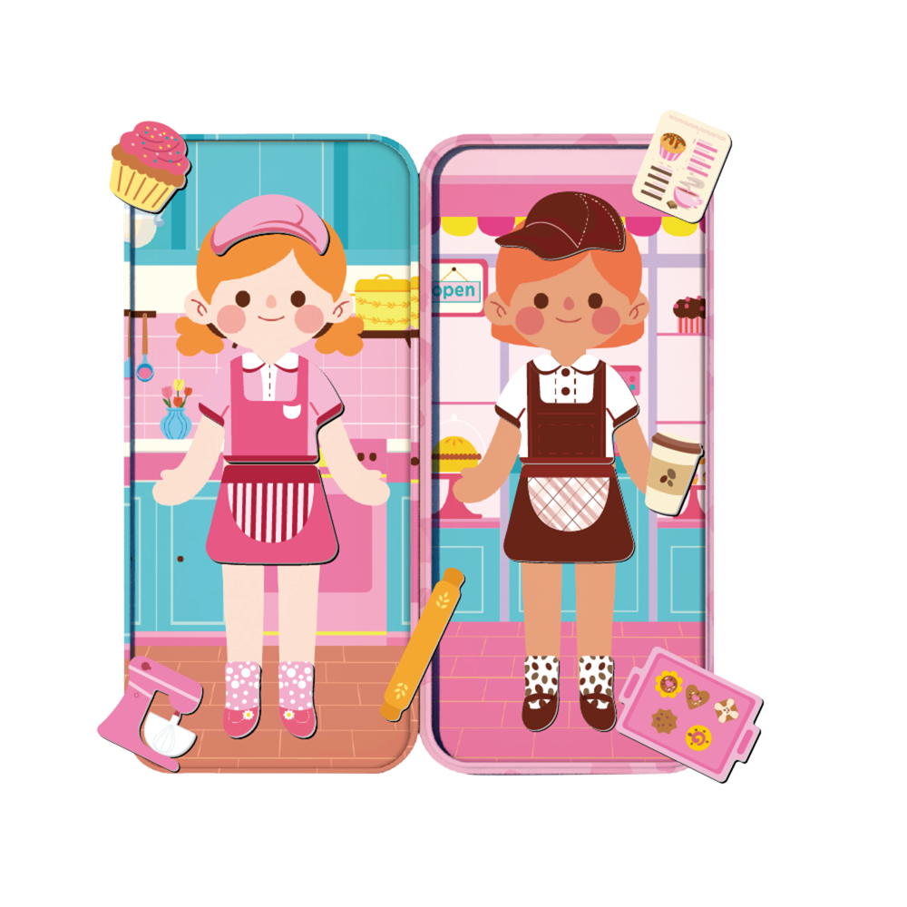 mierEdu - Travel Magnetic Box - Sweet Café Chefs