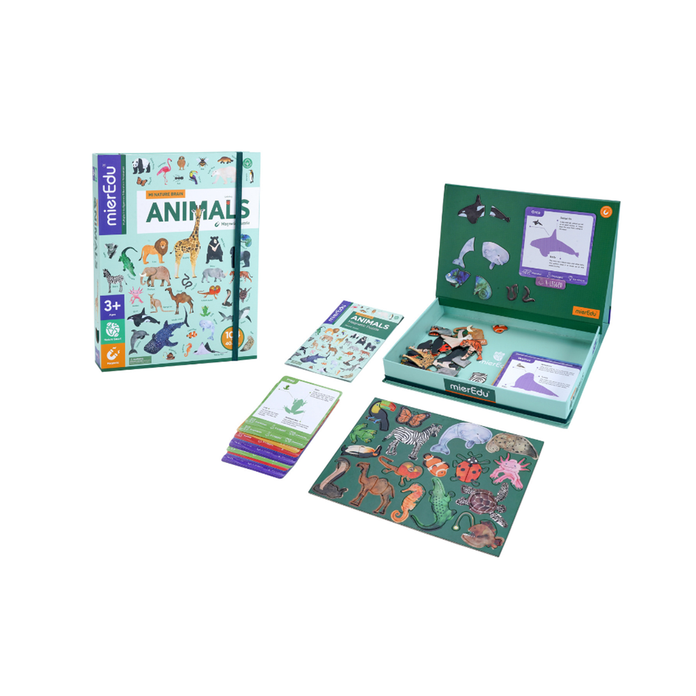 mierEdu - Magnetic Puzzle - All About - Animals