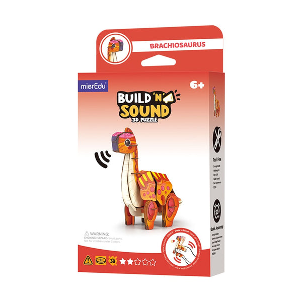 mierEdu - Build n Sound 3D Puzzle - Brachiosaurus - view 22