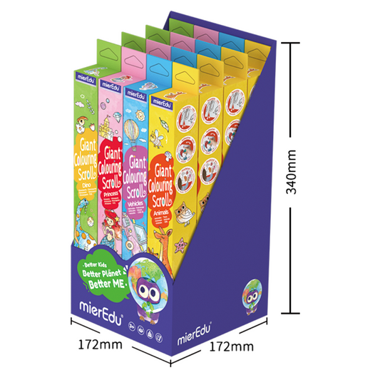mierEdu - Giant Colouring Scroll - CDU 16pcs
