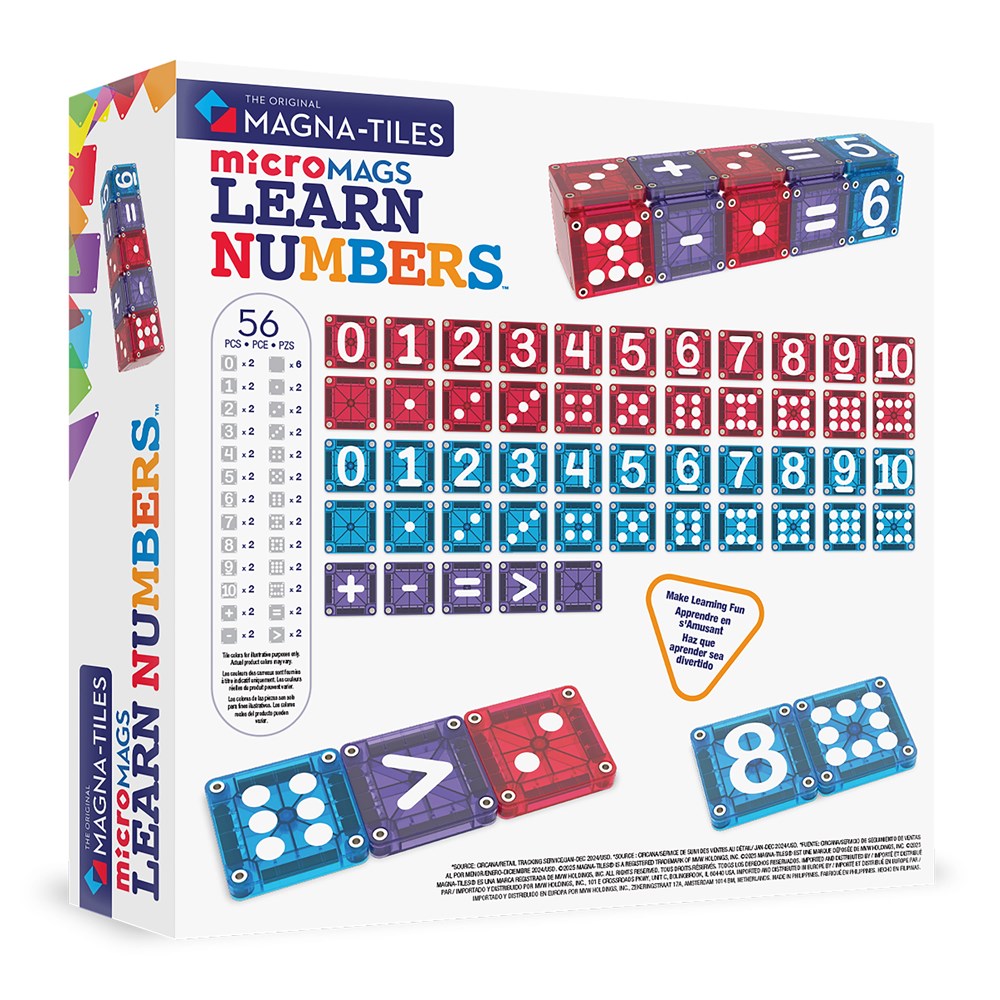 MAGNA-TILES - microMAGS - Learn Numbers