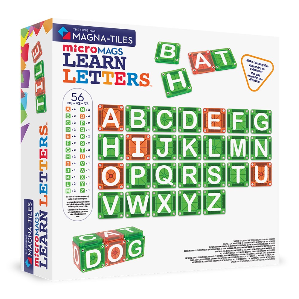 MAGNA-TILES - microMAGS - Learn Letters