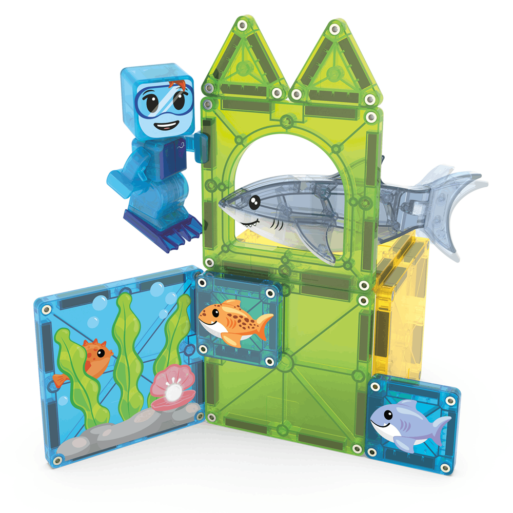 MAGNA-TILES - Shark Dive - 13 Piece