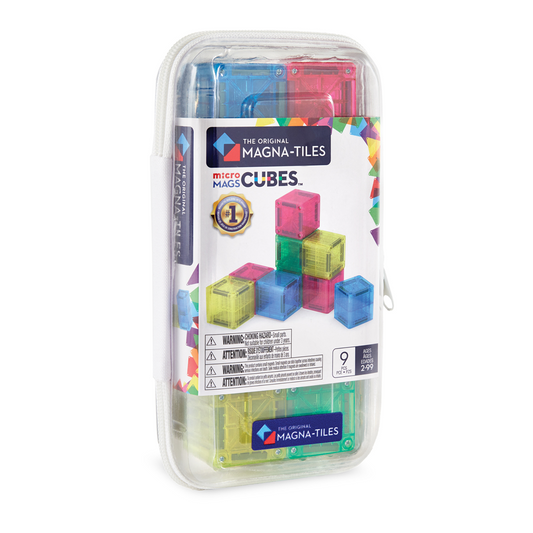 MAGNA-TILES - microMAGS - Cubes 9-Piece Travel Set