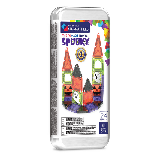 MAGNA-TILES - microMAGS - Spooky Travel Set - 24 Piece Set