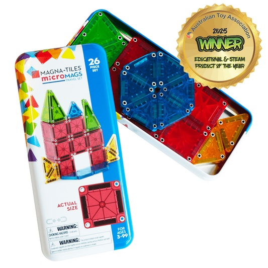 MAGNA-TILES - microMAGS Travel Set - 26 Piece Set
