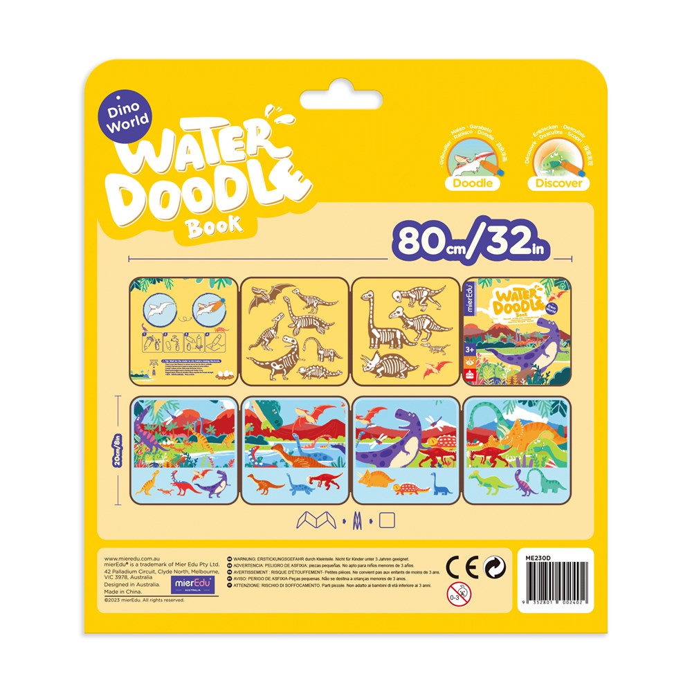 mierEdu - Water Doodle Book - Dino World