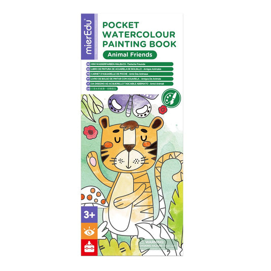 mierEdu - Pocket Watercolour Painting Book - Animal Friends