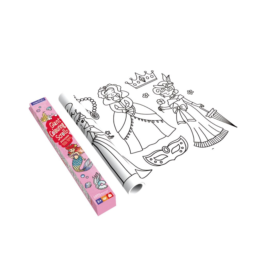 mierEdu - Giant Colouring Scroll - Princess