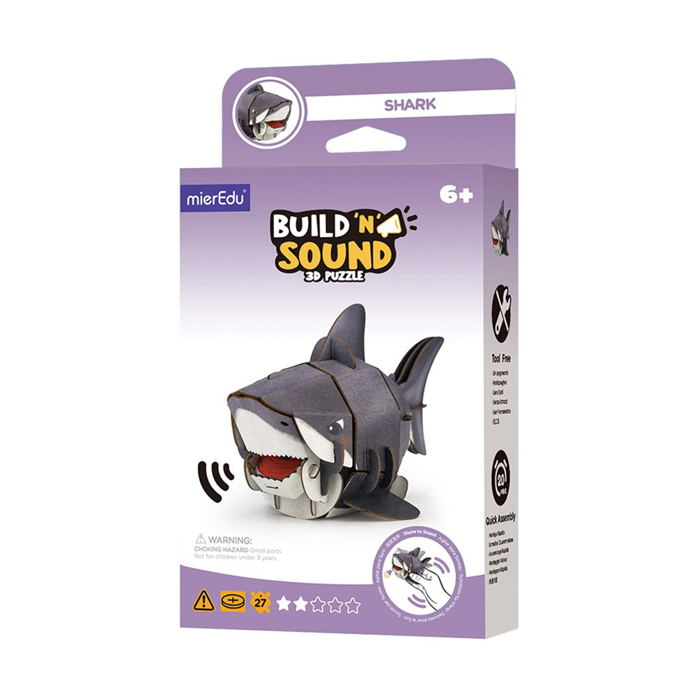 mierEdu - Build n Sound 3D Puzzle - Shark