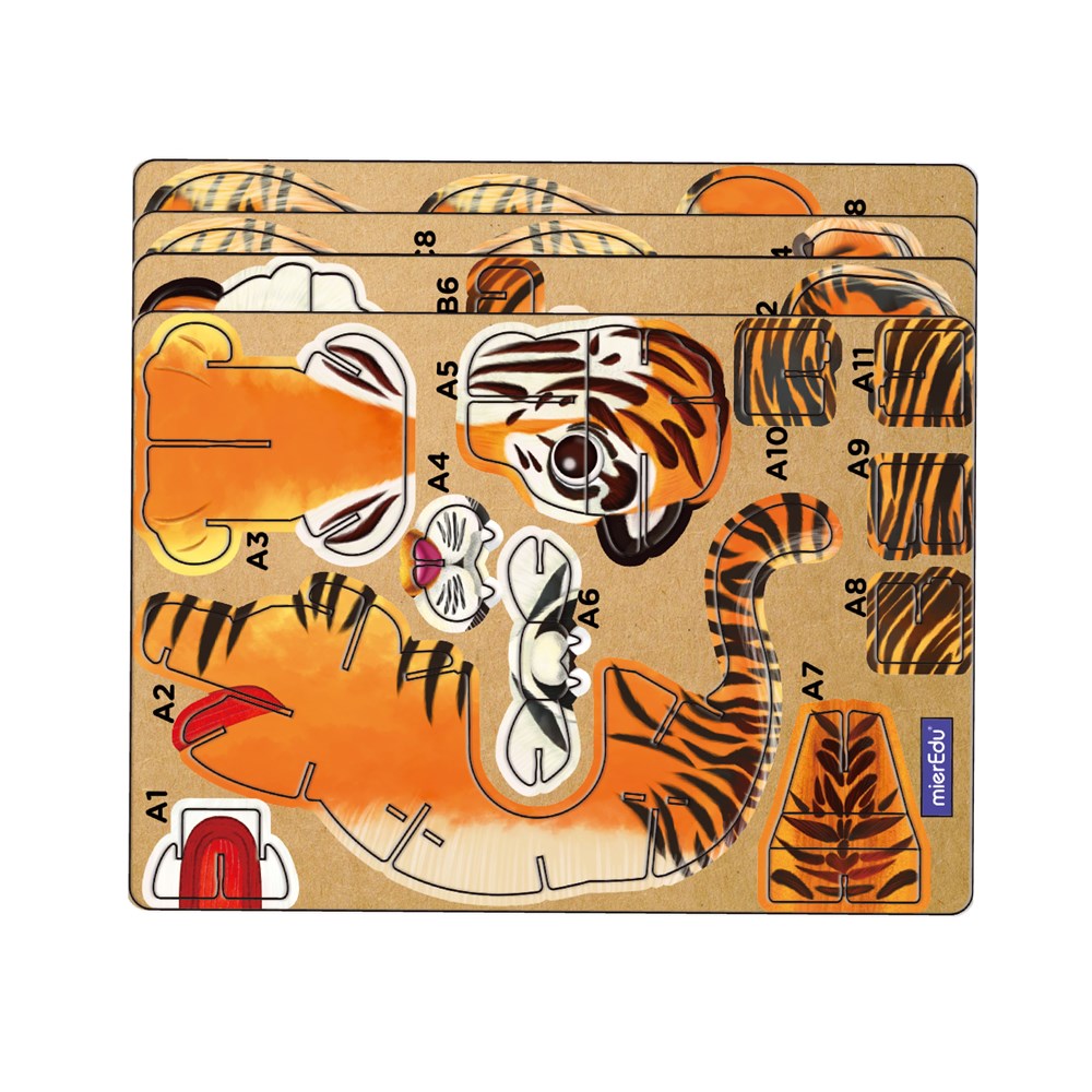 mierEdu - Build n Sound 3D Puzzle - Tiger