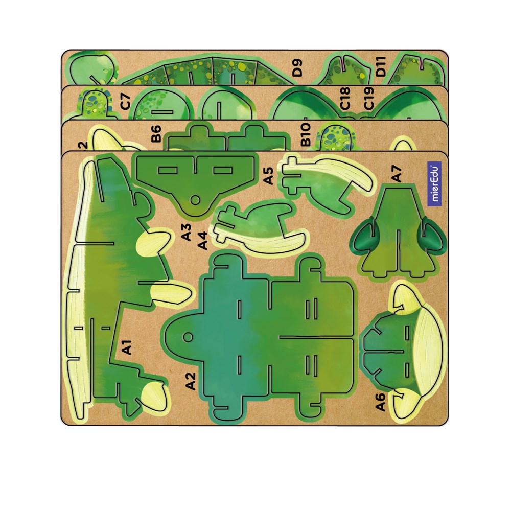 mierEdu - Build n Sound 3D Puzzle - Ankylosaurus