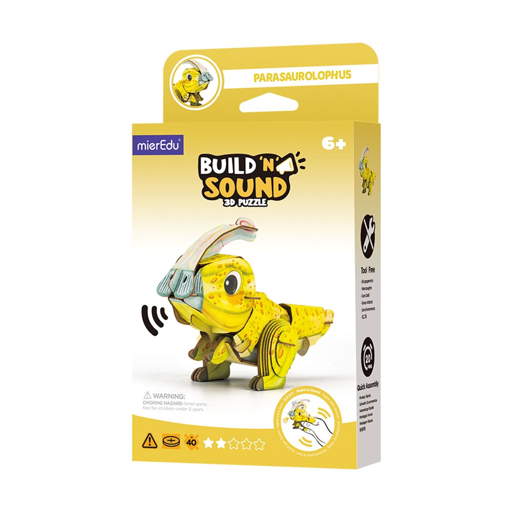 mierEdu - Build n Sound 3D Puzzle - Parasaurolophus