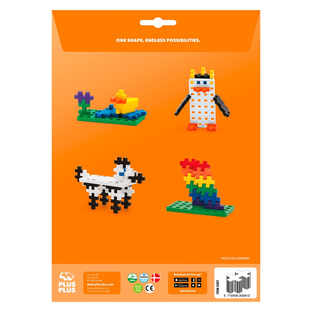 Plus-Plus - BIG Baseplates - White & Green