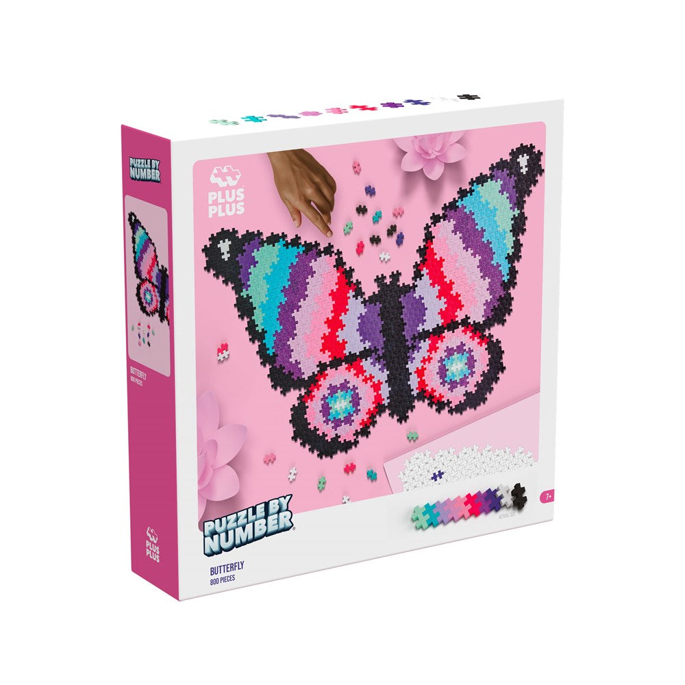 Plus-Plus - Puzzle by Number - Butterfly 800pcs - view 12